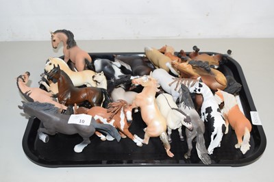 Lot 10 - A collection of various resin horse models