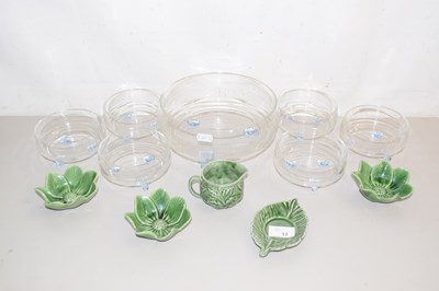 Lot 12 - Mixed Lot: Various glass bowls, flower formed...