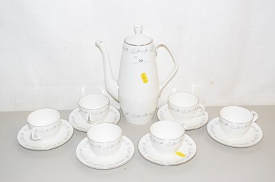 Lot 24 - Royal Worcester Bridal Lace coffee set