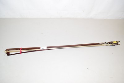 Lot 41 - A group of three violin bows