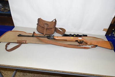 Lot 63 - Anschutz 4.57 air rifle with scope, case and a...