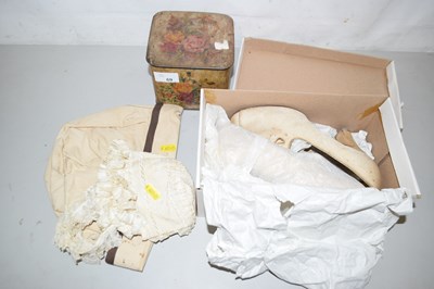 Lot 69 - A pair of vintage high heeled shoes together...