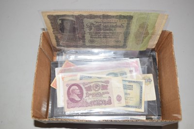 Lot 73 - A box of world bank notes