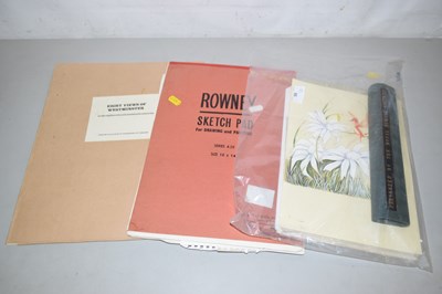 Lot 85 - An album of various sketches, signed Evelyn...