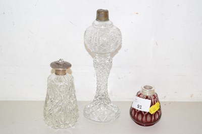 Lot 91 - A group of three scent bottles