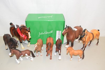 Lot 160 - Beswick Shirehorse together with various other...