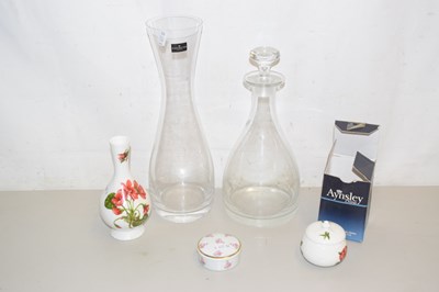 Lot 161 - Mixed Lot: A Dartington Crystal glass vase,...