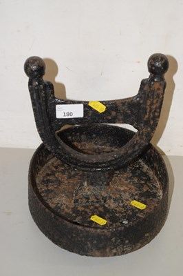 Lot 180 - Cast iron boot scraper