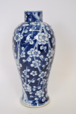 Lot 27 - 19th century Chinese porcelain vase, the blue...
