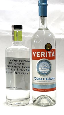 Lot 211 - One litre bottle of Verita Italiana Vodka and...