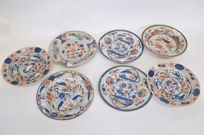 Lot 31 - Group of seven Chinese Imari plates and bowls...