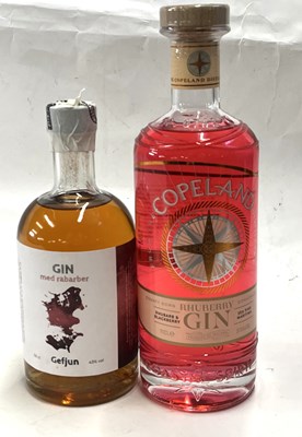 Lot 216 - Gefjun Rhubarb Gin - Denmark, 43% and Bond...