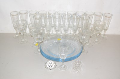 Lot 203 - Quantity of 20th Century clear drinking...