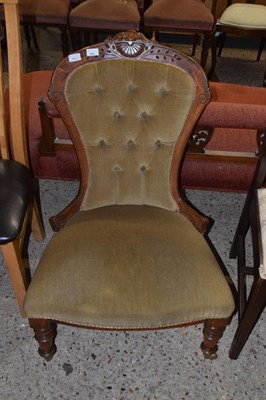 Lot 245 - Late Victorian nursing chair