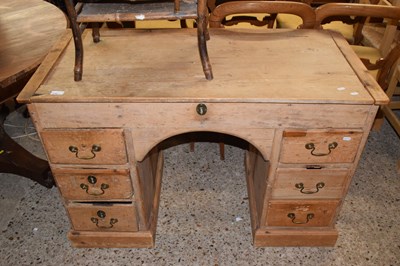 Lot 249 - 19th Century pine desk with lifting lid over a...