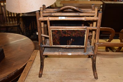 Lot 250 - Victorian bamboo magazine rack for restoration