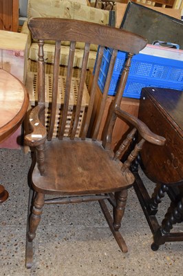 Lot 266 - A Windsor style rocking chair
