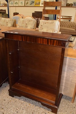 Lot 270 - Reproduction mahogany finish open front...