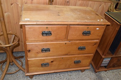 Lot 290 - A Victorian pine four drawer chest