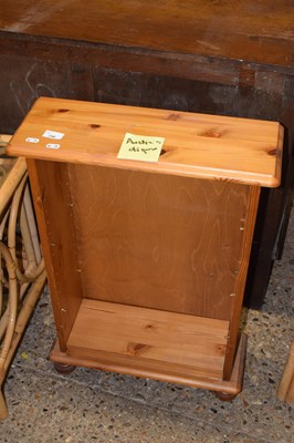 Lot 298 - A small pine bookcase cabinet