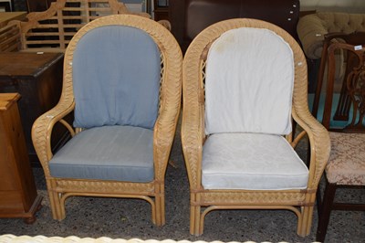 Lot 299 - A pair of modern conservatory armchairs