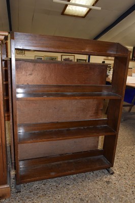 Lot 305 - An early 20th Century hardwood open front...