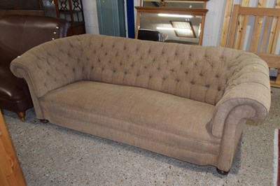Lot 311 - A large button back Chesterfield sofa