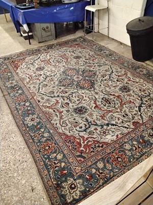 Lot 320 - A vintage Middle Eastern rug, worn condition  ...