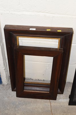 Lot 321 - Two Victorian rosewood picture frames
