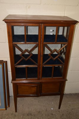 Lot 324 - Early 20th Century display cabinet with...