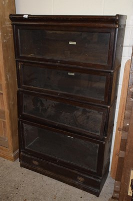 Lot 225 - A Globe Wernick five tier stacking bookcase