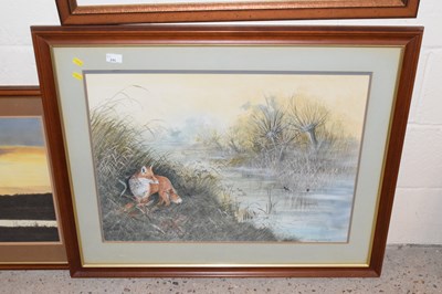 Lot 241 - Christopher Scales study of a Fox at Riverside,...