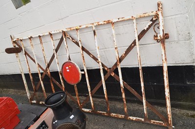 Lot 339 - An iron railway gate, formerly at Mundesley...