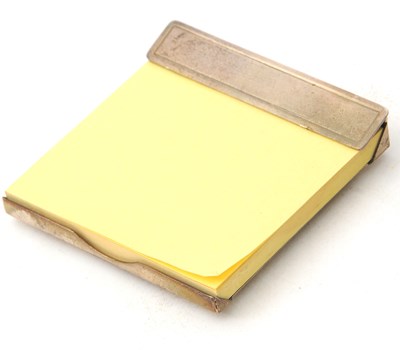 Lot 70 - Mixed Lot: An Asprey's silver notepad holder,...