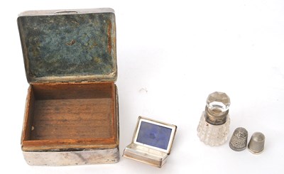 Lot 75 - Mixed Lot: A George V silver and enamel...