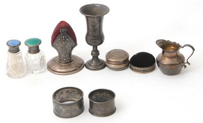 Lot 76 - Mixed Lot: A Bishop's mitre pin cushion,...