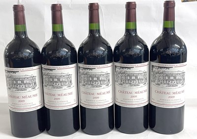 Lot 132 - Five magnums of Chateau Meaume 2009 Bordeaux...