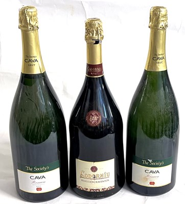 Lot 110 - Three magnums of Cava, including Codorniu...