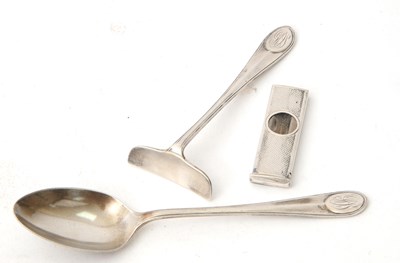 Lot 96 - Mixed Lot: A George VI silver baby's...
