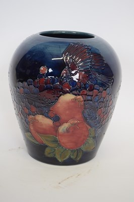 Lot 55 - Large Moorcroft vase, the ovoid body with tube...