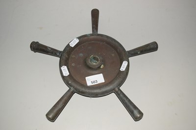 Lot 503 - A small five spoke boat wheel