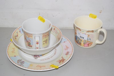 Lot 534 - A Royal Doulton Winnie the Pooh christening...