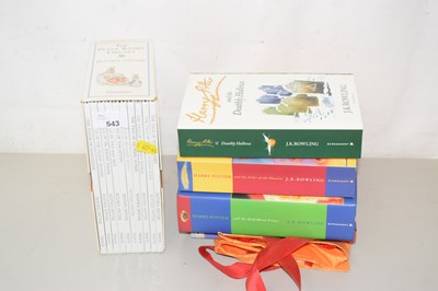 Lot 543 - A group of Harry Potter books and Beatrix...