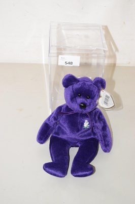 Lot 548 - A Princess Diana Beanie Baby in perspex case