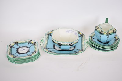 Lot 71 - Part Shelley tea set of Queen Anne shape...