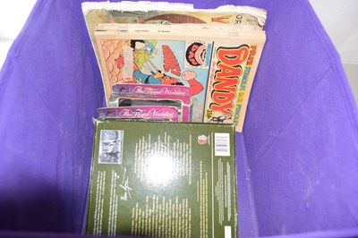 Lot 554 - Box of mixed items to include Dandy comics