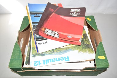 Lot 561 - Box of various auto promotional booklets to...