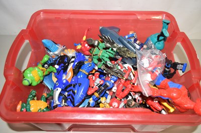 Lot 570 - Box of children's toys to include Mutant Ninja...