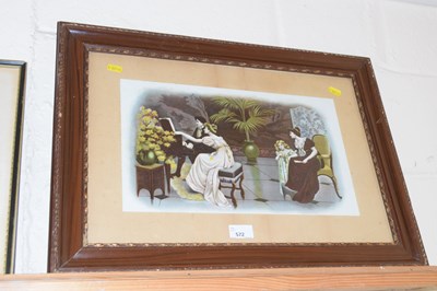 Lot 572 - A lithograph print of a late 19th Century...