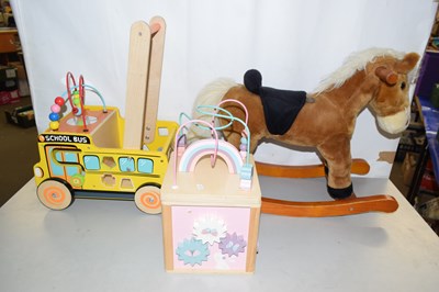 Lot 580 - A small rocking horse together with a child's...